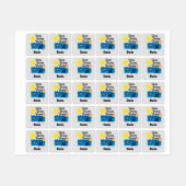 Dads Dads Dving Buddy Design - Small Square Clothi Labels (Vel)