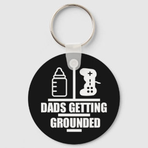 Dads die geaarde Logo Sleutelhanger krijgt