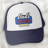 Dad's Diner - Funny Chef's Trucker Hat Pet