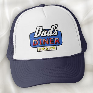 Dad's Diner - Funny Chef's Trucker Hat Trucker Pet