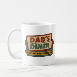 Dad's Diner Retro Bord – Ben-Day 1950s Pop Art Koffiemok
