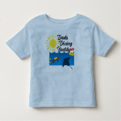 Dads Diving Buddy Design - Toddler Fine Jersey T-S Kinder Shirts (Voorkant)