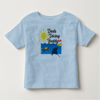 Dads Diving Buddy Design - Toddler Fine Jersey T-S