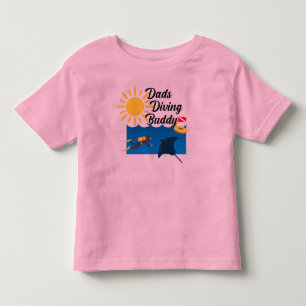 Dads Diving Buddy Design - Toddler Fine Jersey T-S Kinder Shirts
