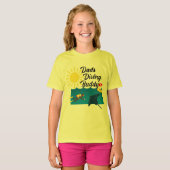 Dads duikboeddontwerp - Meisjes' Basic T-Shirt (Voorkant volledig)