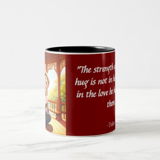 Dad's Embrace - Hartverwarmende vader en kind Mok (Center)