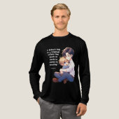 Dad's Embrace - Oprechte vader en kind longsleeve Tri-Blend Shirt (Voorkant)