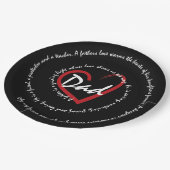 Dads en vaders papieren bordje (Gekanteld)