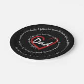 Dads en vaders papieren bordje (Gekanteld)