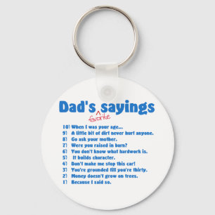 Dads favoriete gezegden sleutelhanger