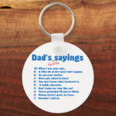 Dads favoriete gezegden sleutelhanger (Voorkant)