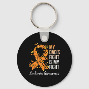 Dad's Fight Is My Fight Leukemia Awareness 1 Sleutelhanger