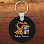 Dad's Fight Is My Fight Leukemia Awareness 1 Sleutelhanger (Voorkant)