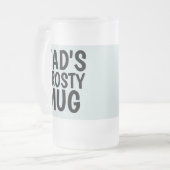 DAD'S FROSTY VADERDAG FROSTED GLASS Mok (Voorkant links)