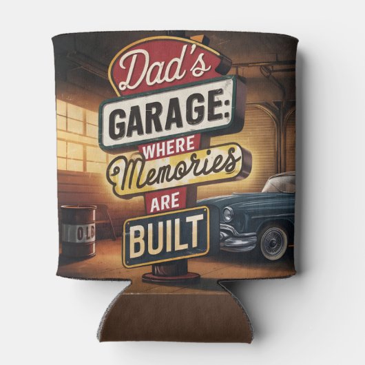 Dad's Garage Retro Automotive Sign Blikjeskoeler (Achterkant)