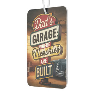 Dad's Garage Retro Automotive Sign Luchtverfrisser