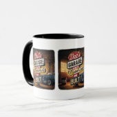 Dad's Garage Retro Automotive Sign Mok (Voorkant links)