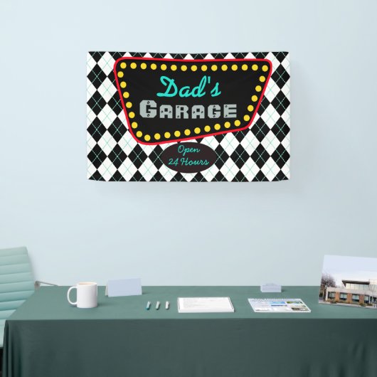 Dad's Garage Sign Banner Gift (Beurs)
