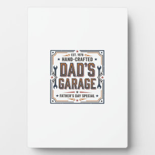 Dads Garage Vintage Vaderdag Fotoplaat