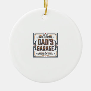 Dads Garage Vintage Vaderdag Keramisch Ornament