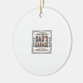 Dads Garage Vintage Vaderdag Keramisch Ornament (Links)