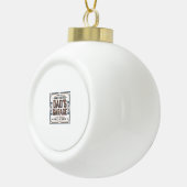 Dads Garage Vintage Vaderdag Keramische Bal Ornament (Rechts)
