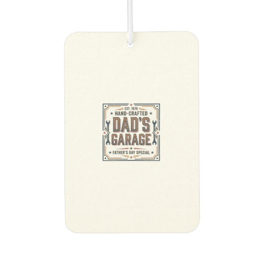 Dads Garage Vintage Vaderdag Luchtverfrisser (Voorkant)