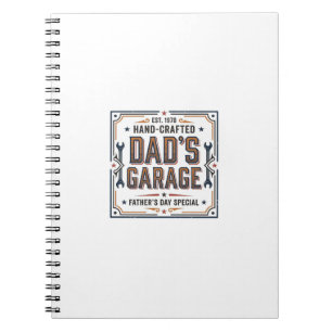 Dads Garage Vintage Vaderdag Notitieboek
