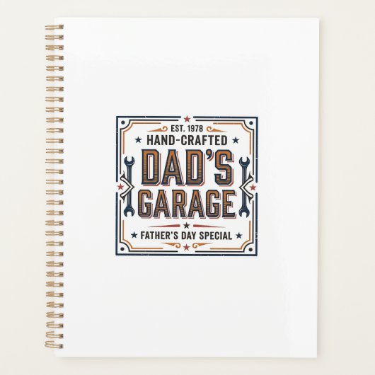 Dads Garage Vintage Vaderdag Planner (Voorkant)