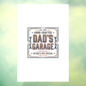 Dads Garage Vintage Vaderdag Raamsticker (Vel 3)