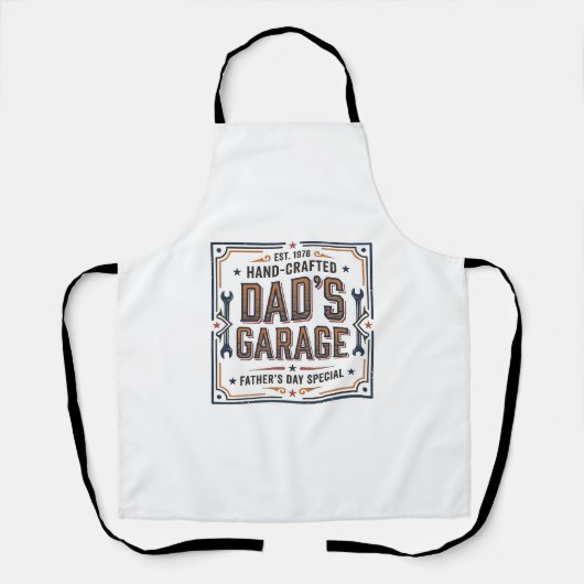 Dads Garage Vintage Vaderdag Schort (Voorkant)