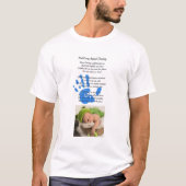 DADs Gedicht FOTO - Houd Mijn Hand Handafdruk T-shirt (Voorkant)
