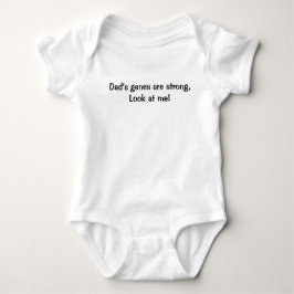 Dad's Genen Zijn Sterk - Grappig Baby Bodysuit Gif