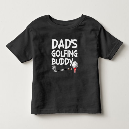Dad's Golfing Buddy Boys Peuter shirt (Voorkant)