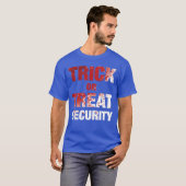 Dads Gory Trick or treat Halloween Security T-shirt (Voorkant volledig)