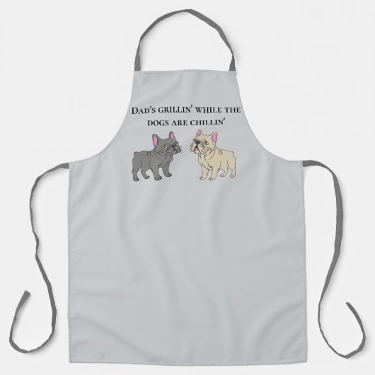 Dad's grillin' while the dogs are chillin' schort (Voorkant)