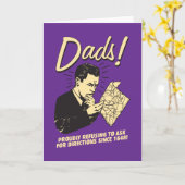 Dads: Het weigeren om Richtingen te vragen Kaart (Gele Bloem)