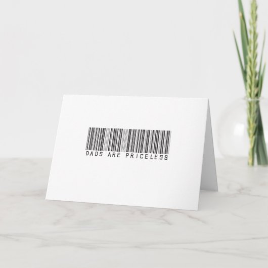 Dads is priceless. kaart (Voorkant)