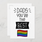 Dads, je bent de beste - Vaderdag trots Briefkaart (Voorkant / Achterkant)
