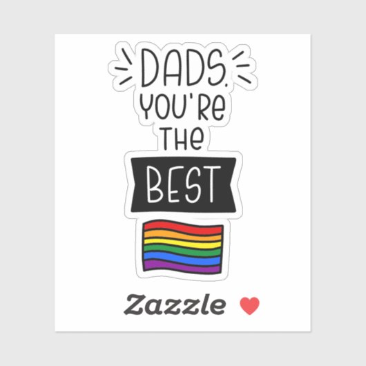 Dads, je bent de beste - Vaderdag trots Sticker (Vel)