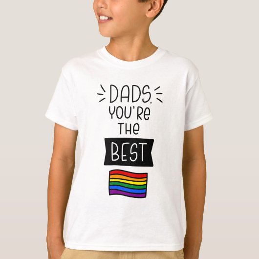 Dads, je bent de beste - Vaderdag trots T-shirt (Voorkant)