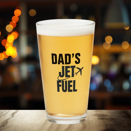 Dad's Jet Fuel & Vliegtuig, Vriendje Man, Grappig Glas