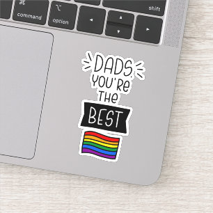 Dads, jij bent de beste - Vaderdag Pride Sticker