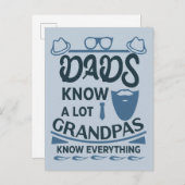 Dads kennen veel, opa weet alles briefkaart (Voorkant / Achterkant)