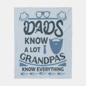 Dads kennen veel, opa weet alles fleece deken (Voorkant)