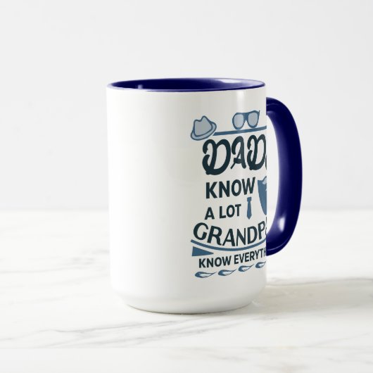 Dads kennen veel, opa weet alles mok (Voorkant rechts)
