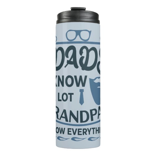 Dads kennen veel, opa weet alles thermosbeker (Voorkant)