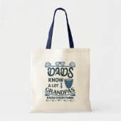 Dads kennen veel, opa weet alles tote bag (Voorkant)