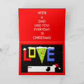 DADS- KERSTKAART FEESTDAGEN KAART (Binnen)