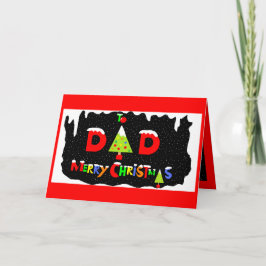 DADS- KERSTKAART FEESTDAGEN KAART